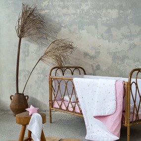Κουβερλί Βρεφικό Nene Pink Nima 100x140cm 100% Βαμβάκι