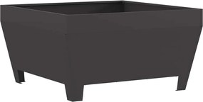 vidaXL Φωτιά Μαύρο 80 x 80 x 43 εκ. Ατσάλι