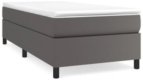 ΠΛΑΙΣΙΟ ΚΡΕΒΑΤΙΟΥ BOXSPRING ΓΚΡΙ 80 X 200 ΕΚ. ΣΥΝΘΕΤΙΚΟ ΔΕΡΜΑ 3121015