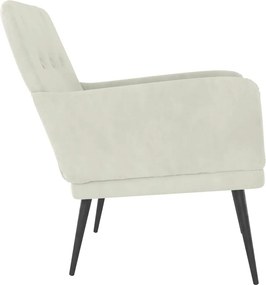 vidaXL Πολυθρόνα Κρεμ 62 x 79x 79 εκ. Βελούδινη