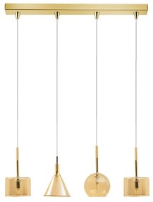 Φωτιστικό Οροφής - Ράγα 01047-09BR G9 LED 85cm Amber Luma
