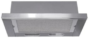 Karag Η71 INOX Εντοιχισμένος Συρόμενος Απορροφητήρας Κουζίνας Inox, Ανοξείδωτο Ατσάλι, Ατσάλι 90cm 2x125w