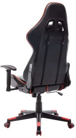 vidaXL Καρέκλα Gaming Μαύρο/Κόκκινο από Συνθετικό Δέρμα