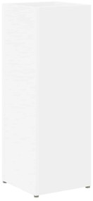 vidaXL Σχέδιο &amp; βάση αποθήκευσης με αποθήκευση Λευκό 20 x 20 x 55,5 εκ
