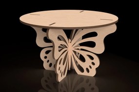 Σετ των 2 Intra απο ξύλο plywood 3mm-4mm πάχος Βάση για φυτά πεταλούδας Cut  Δίασταση 15x15 cm INTRAFABR-118292490