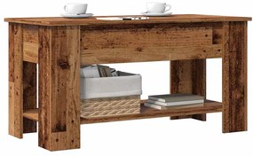 vidaXL Τραπεζάκι σαλονιού Παλιό ξύλο 101x49x52 cm Κατασκευασμένο ξύλο