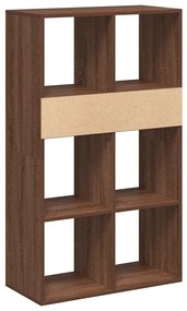 Βιβλιοθήκη Καφέ Δρυς 66x31x112 εκ. από Επεξεργασμένο Ξύλο - καφέ δρυς