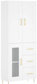vidaXL Ντουλάπι Λευκό 69,5x34x180 εκ. από Επεξεργασμένο Ξύλο