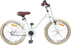 vidaXL Παιδικό Ποδήλατο 18 ίντσες για 5-7 ετών Λευκό