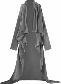 vidaXL Φούτερ-κουβέρτα Σκούρο Γκρι F Φανέλα