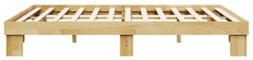 vidaXL Πλαίσιο κρεβατιού χωρίς στρώμα 140x200 cm μασίφ ξύλο δρυς