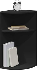 vidaXL End Table Μαύρο 29,6 x 29,6 x 60 εκ Επεξεργασμένο ξύλο