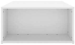 Τραπεζάκι Σαλονιού Λευκό 90 x 67 x 33 εκ. από Μοριοσανίδα - Λευκό