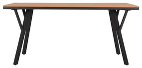 Τραπέζι FL6514 Fylliana Μεταλλικό Polywood Γκρί 160x91x72 εκ. 160x91x72 εκ.