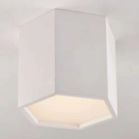 Φωτιστικό Οροφής - Πλαφονιέρα Vortex LED-VORTEX-PL1 12W Led 20x17,3x15cm White Intec Γύψος