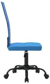 Καρέκλα Γραφείου Ρυθμιζόμενο Ύψος Μπλε από Διχτυωτό Ύφασμα - Μπλε