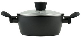 Κατσαρόλα Με Γυάλινο Καπάκι Φ28cm Magma 01-6143 Black Estia 28cm Aluminium