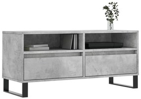 vidaXL Έπιπλο Τηλεόρασης Γκρι Σκυρ. 100 x 34,5 x 44,5 εκ. Επεξ. Ξύλο