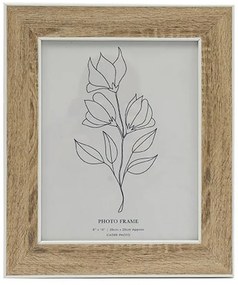Κορνίζα Με Ρίγα 014.PH2486 20x25cm Natural Wood