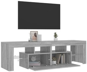 vidaXL Έπιπλο Τηλεόρασης με LED Γκρι Sonoma 140 x 36,5 x 40 εκ.