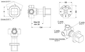 Εκτροπέας εντοιχισμού Eurorama Charma-Χρωμέ