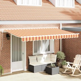 vidaXL Αναδιπλούμενη τέντα Κίτρινο 400 x 200 cm ύφασμα