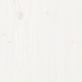 Τραπεζάκι Σαλονιού Λευκό Ø 62,5 x 45 εκ. από Μασίφ Ξύλο Πεύκου - Λευκό