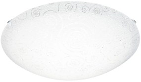 Φωτιστικό Οροφής Led Riconto 93535 White Eglo Metal, Glass