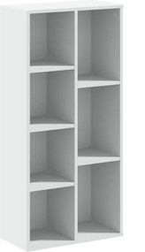 vidaXL Βιβλιοθήκη Λευκή 50x25x105 εκ. από Επεξεργασμένο Ξύλο