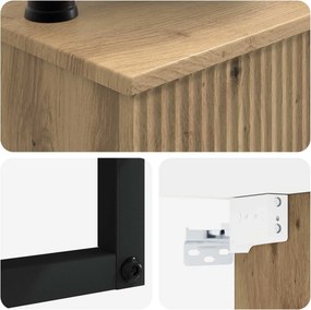 vidaXL Νιπτήρας Τοίχου Artisan Δρυς 50 x 41 x 39 εκ.