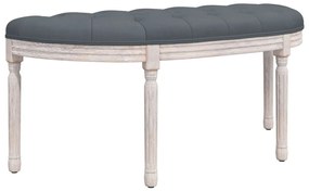 vidaXL Πάγκος Σκούρο Γκρι 110,5x45x49 εκ. Βελούδινος