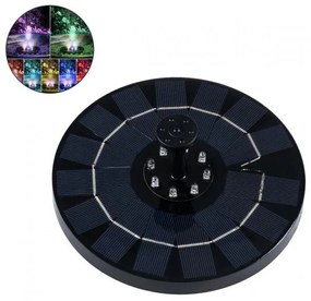 Ηλιακό Συντριβάνι IP68 LED 3W RGB Φ18 Plastic Μαύρο 71533 Globostar 71533 Μαύρο