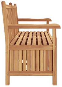 vidaXL Πάγκος Αποθήκευσης Κήπου Καφέ 150 x 60 x 90 εκ Μασίφ ξύλο teak