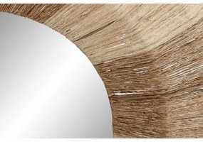 Τοίχο καθρέφτη Home ESPRIT Καφέ Φυσικό Boho 87 X 8 X 87 CM