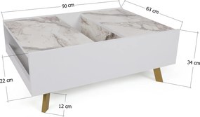 Coffee Table Frida - White White