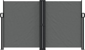 vidaXL Σκίαστρο Πλαϊνό Συρόμενο Ανθρακί 140 x 1000 εκ.