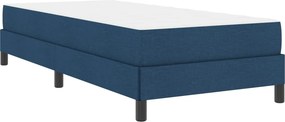 vidaXL Κρεβάτι με ελατήρια Μπλε 90 x 200 cm ύφασμα