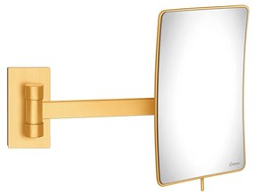 Καθρέπτης Μεγεθυντικός Επτοίχιος Μεγέθυνση x3 Brushed Gold 24K Sanco Cosmetic Mirrors MR-305-AB5