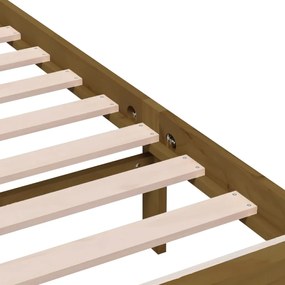vidaXL Πλαίσιο Κρεβατιού Μελί 75x190 εκ. Ξύλο Πεύκου Small Single