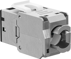 GOOBAY Keystone module RJ45 77943, CAT 6A STP, slim, toolfree, ασημί/μαύρο