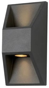 Απλίκα Φωτιστικό Τοίχου 2xLED 1W Ανθρακί 3000Κ IP54 Pro 145-20246 Eurolamp-145-20246-Ανθρακί 145-20246