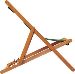 vidaXL Καρέκλες Παραλίας Πτυσσόμενες 2 τεμ. Πράσινες Υφασμάτινες