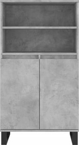 vidaXL Ντουλάπι Γκρι σκυροδέματος 60x36x110 εκ. από Επεξεργασμένο Ξύλο