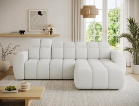 Γωνιακός καναπές Comfora-Λευκό-Δεξιά