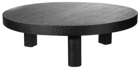 Side Table S Line 22cm X Ø75cm Σκαλιστό Μασίφ S1529-0071