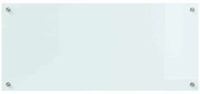 vidaXL Πίσω Πάνελ Κουζίνας Λευκό 90 x 40 cm σκληρυμένο γυαλί