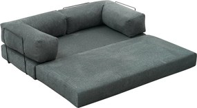 Γωνιακός Καναπές Κρεβάτι Πράσινο REMELA MINI 95x190x75