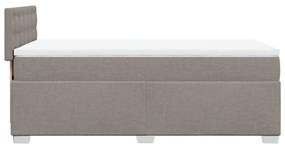 ΚΡΕΒΑΤΙ BOXSPRING ΜΕ ΣΤΡΩΜΑ TAUPE 90X200 ΕΚ. ΥΦΑΣΜΑΤΙΝΟ 3288089