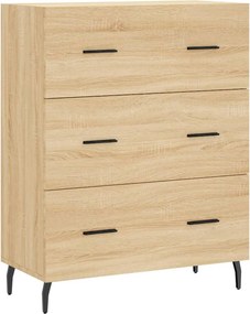 vidaXL Ντουλάπι Sonoma δρυς 69,5 x 34 x 180 εκ. από Επεξεργασμένο Ξύλο