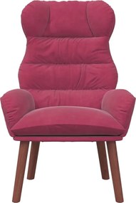 vidaXL Πολυθρόνα Κόκκινο 69 x 74 x 93 εκ. Βελούδο